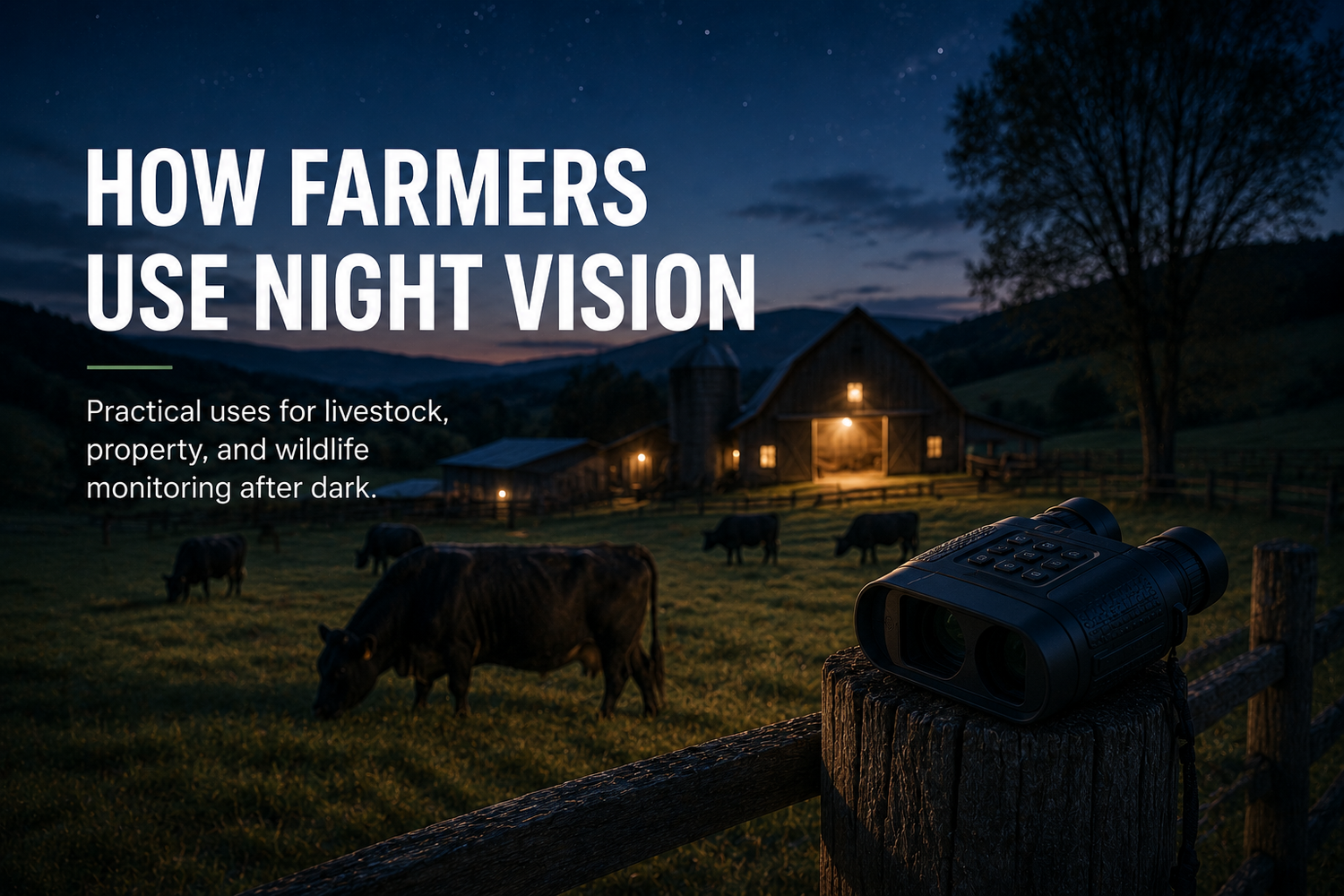How Farmers Use Night Vision: Practical Uses for Livestock, Property, and Wildlife Monitoring