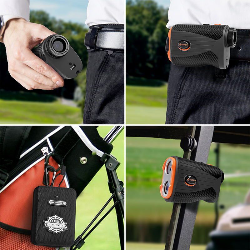 Golf Rangefinder with Slope, 1200 Yards Laser Range Finder for Golfer, 7X Magnification Range Finder Rechargeable Golf Accessories for Men