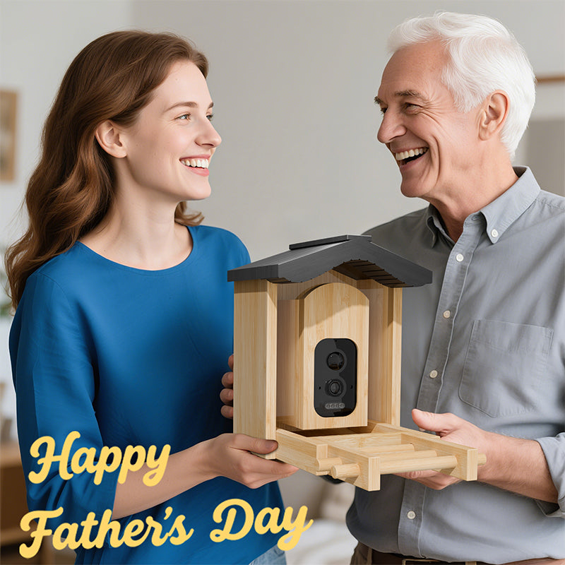 Bird Feeder with Camera, Smart Bird Feeder for Outdoors, Wild Birds Feeders with Solar Panel