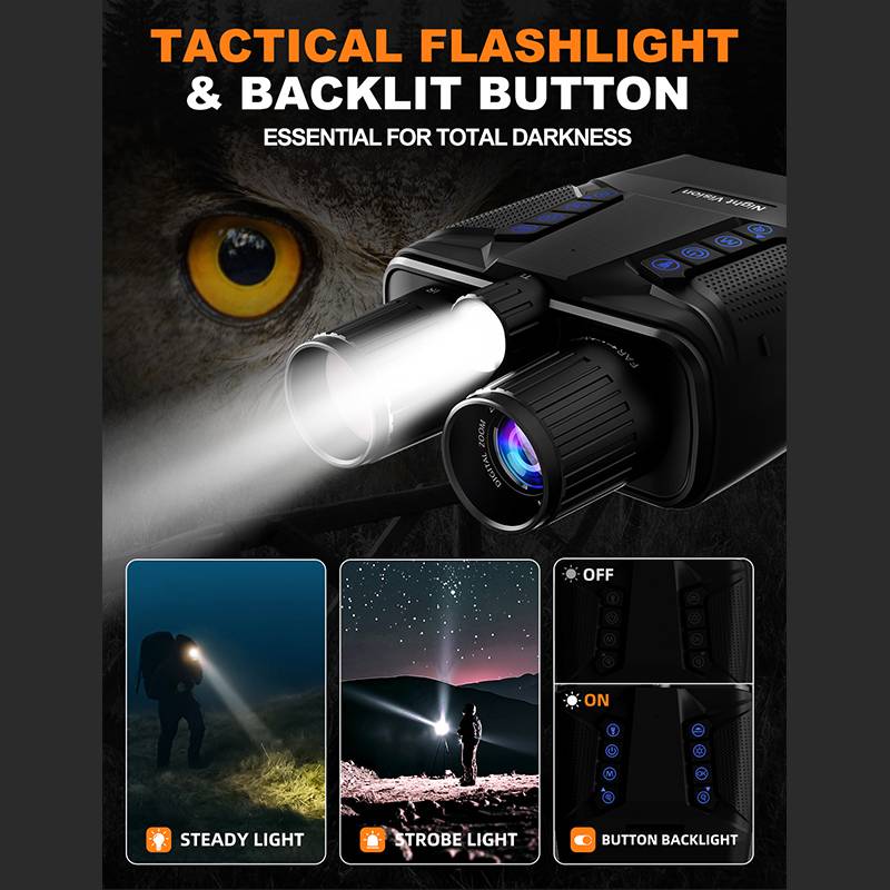 Eagle 4K Night Vision Goggles for Adults – Dual Night & Day Modes, 5000mAh Battery, 32GB Card, HD Binoculars for Hunting & Surveillance