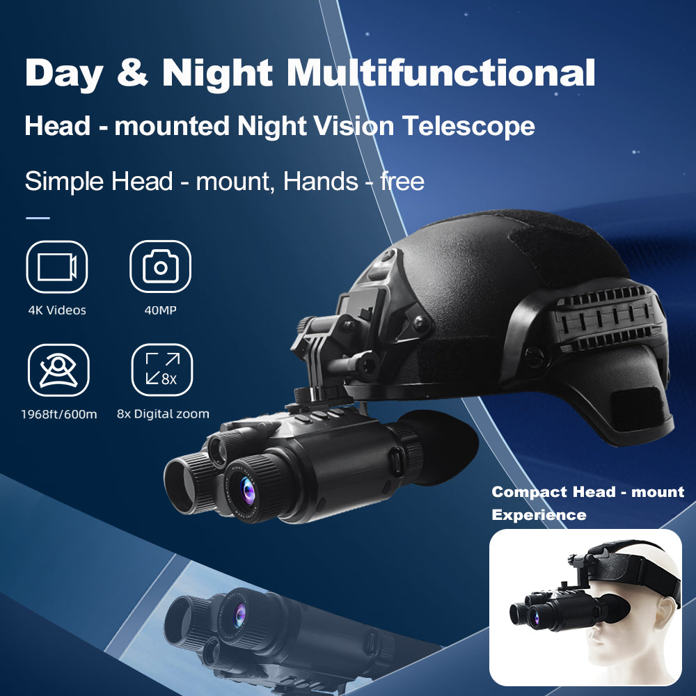 VisioGear H5 Head-Mounted 4K Night Vision Goggles