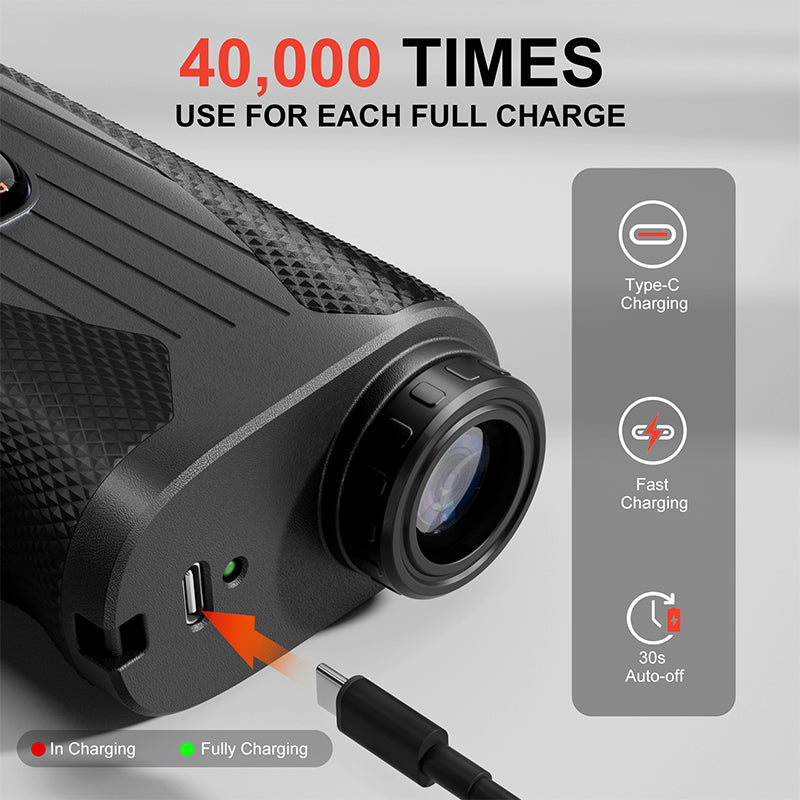 Golf Rangefinder with Slope, 1200 Yards Laser Range Finder for Golfer, 7X Magnification Range Finder Rechargeable Golf Accessories for Men