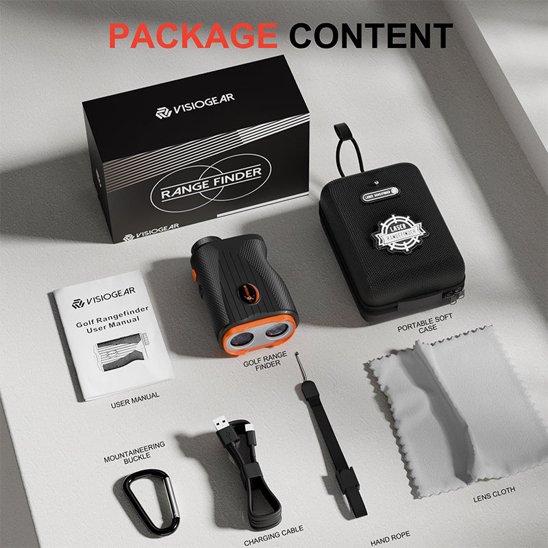 Golf Rangefinder with Slope, 1200 Yards Laser Range Finder for Golfer, 7X Magnification Range Finder Rechargeable Golf Accessories for Men