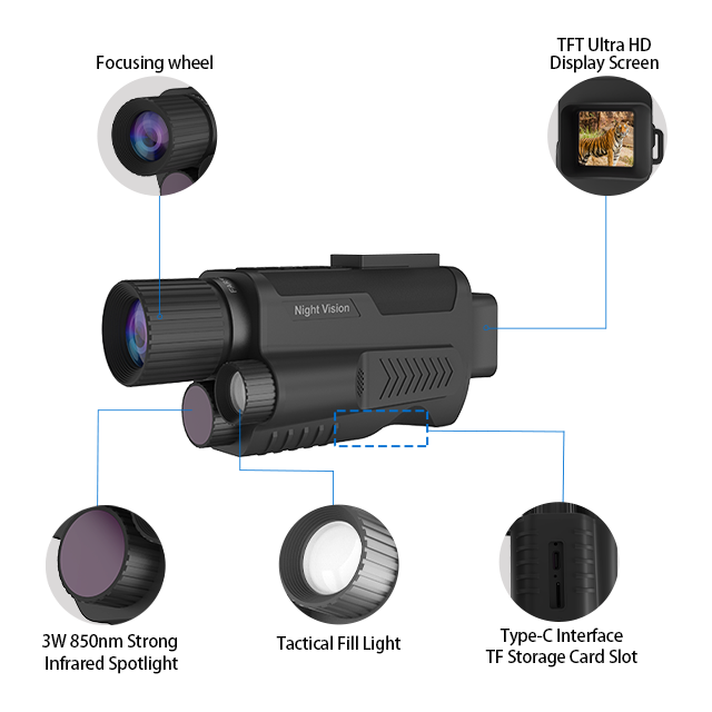 VisioGear S1 Monocular-Handheld 4K Night Vision Goggles