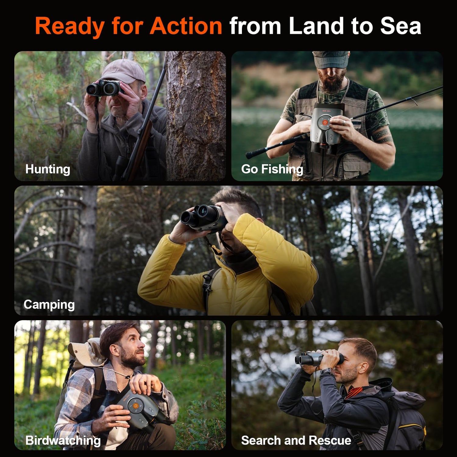 True 4K Night Vision Binoculars – Night Thunder X1 Night Vision Goggles for Adults with 3940ft Range, 64GB Card for Camping & Security