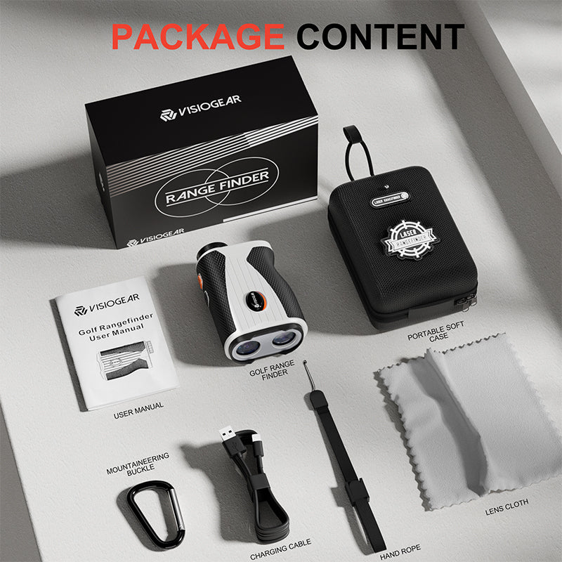 Golf Rangefinder with Slope, 1200 Yards Laser Range Finder for Golfer, 7X Magnification Range Finder Rechargeable Golf Accessories for Men