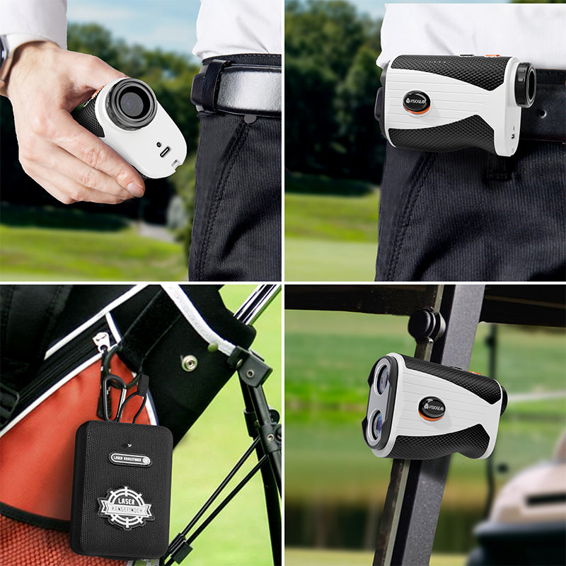 Golf Rangefinder with Slope, 1200 Yards Laser Range Finder for Golfer, 7X Magnification Range Finder Rechargeable Golf Accessories for Men