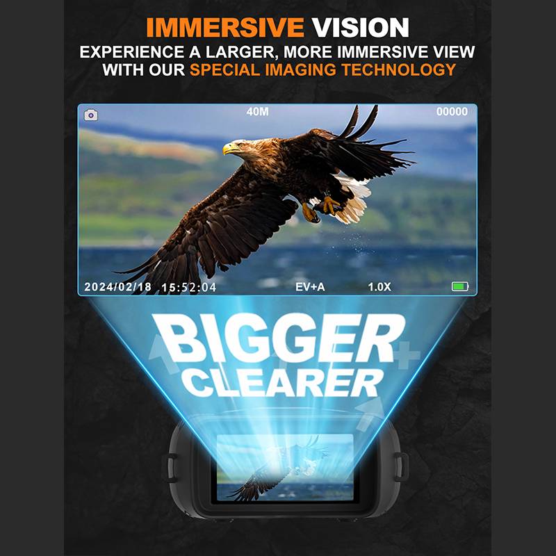 Eagle 4K Night Vision Goggles for Adults – Dual Night & Day Modes, 5000mAh Battery, 32GB Card, HD Binoculars for Hunting & Surveillance