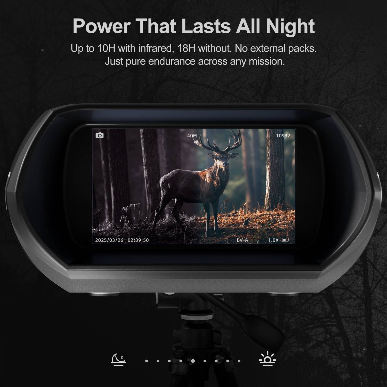 Night Thunder X3 Night Vision Goggles – 4K Binoculars for Adults with 40MP Photo, 8X Zoom, 3